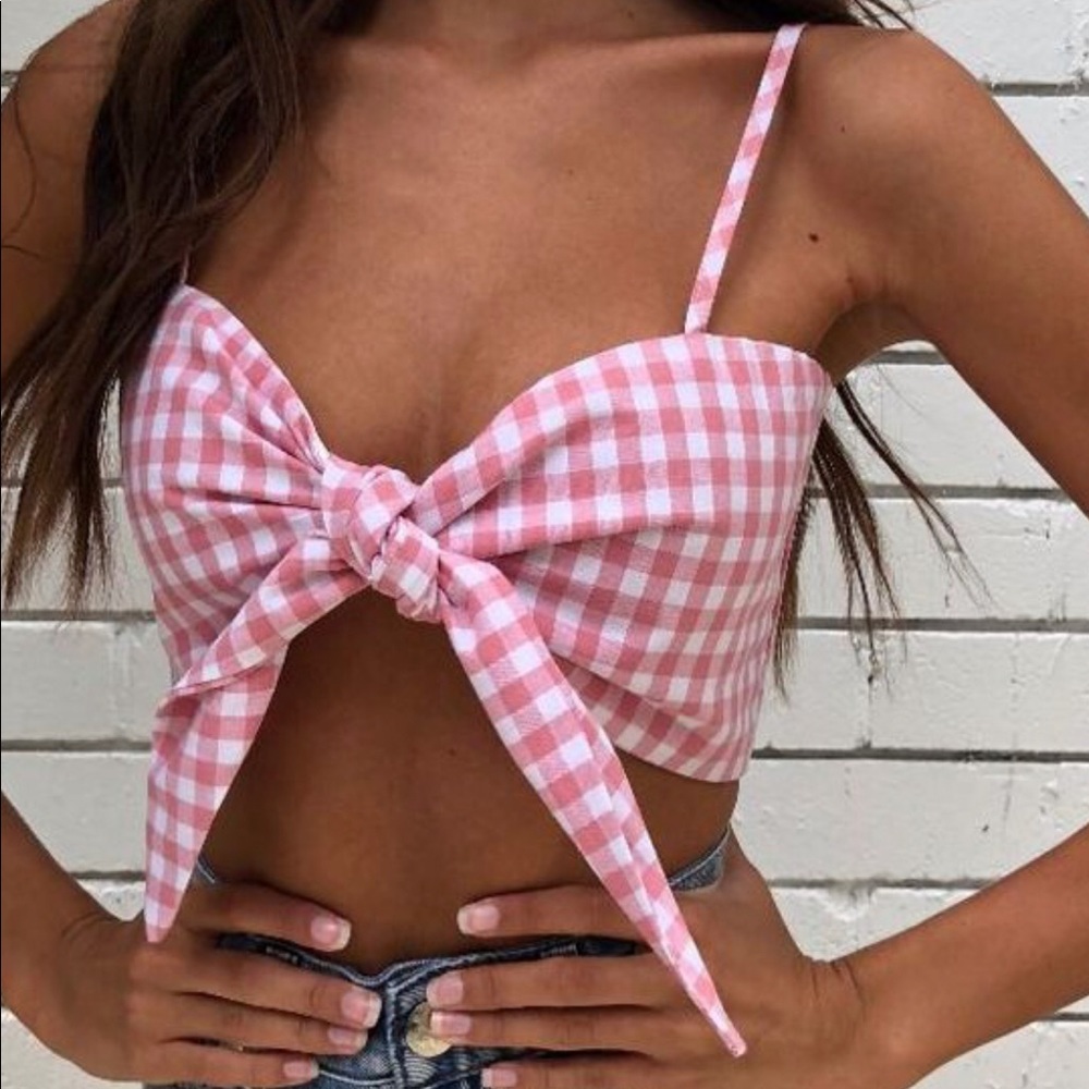 Front Tie Crop Top